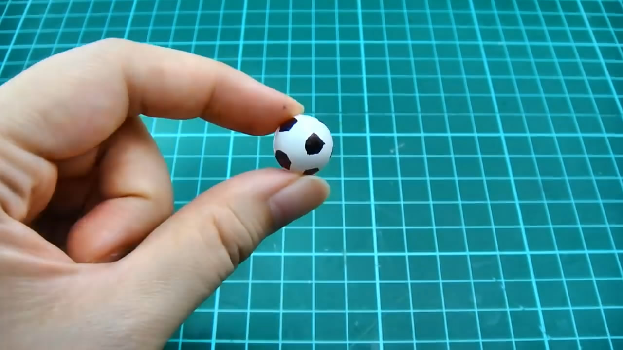 足球和球门的制作,迷你足球怎么做