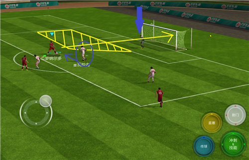 边前卫接球跑位教学,底线接球进攻技巧