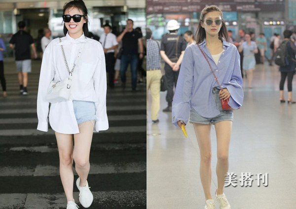 牛仔短裤上衣的穿搭技巧,牛仔短裤怎么搭配出时髦感