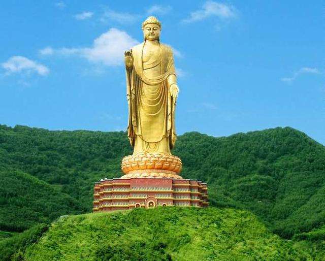 河南平顶山中原大佛高208米,耗资10亿的大佛