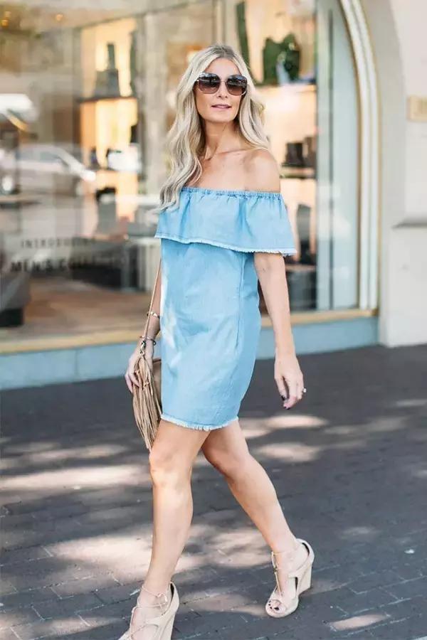 穿牛仔衣的女人们,穿牛仔裙的女人给人的感觉