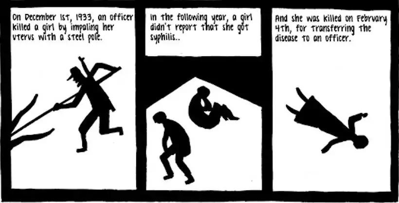 毒打、强奸、*虐性**……他把一个女人故事画成漫画，看到第几张你哭了