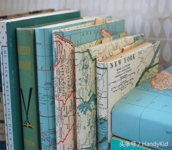 小清新手工书皮,新学期学具diy