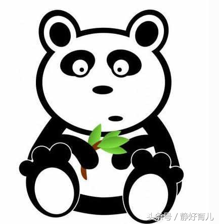 可爱的熊猫简笔画可打印,熊猫简笔画萌萌哒图文
