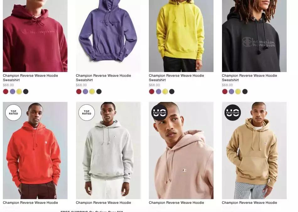 champion脏橘色,champion烂大街