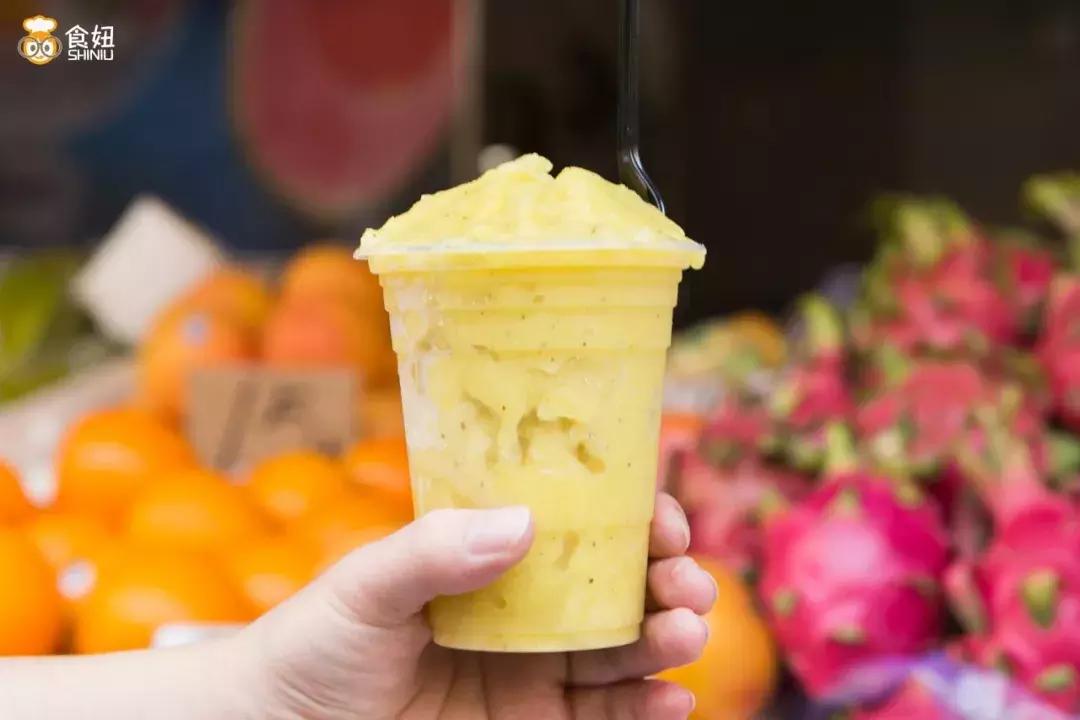 芒果炒冰12元一杯,珠海纯水果炒冰