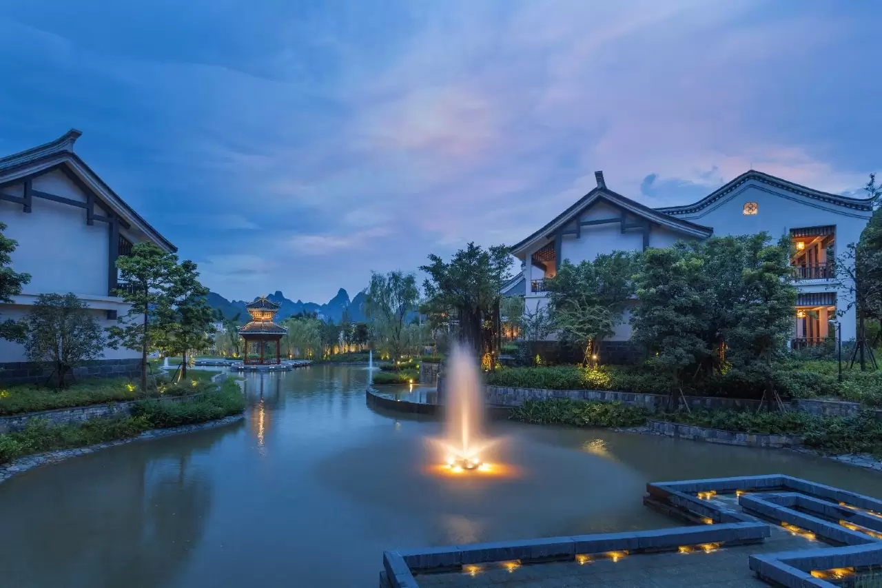 阳朔悦榕庄住宿,阳朔悦榕庄漓江边
