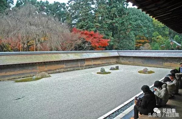 枯山水的造园手法,枯山水画法