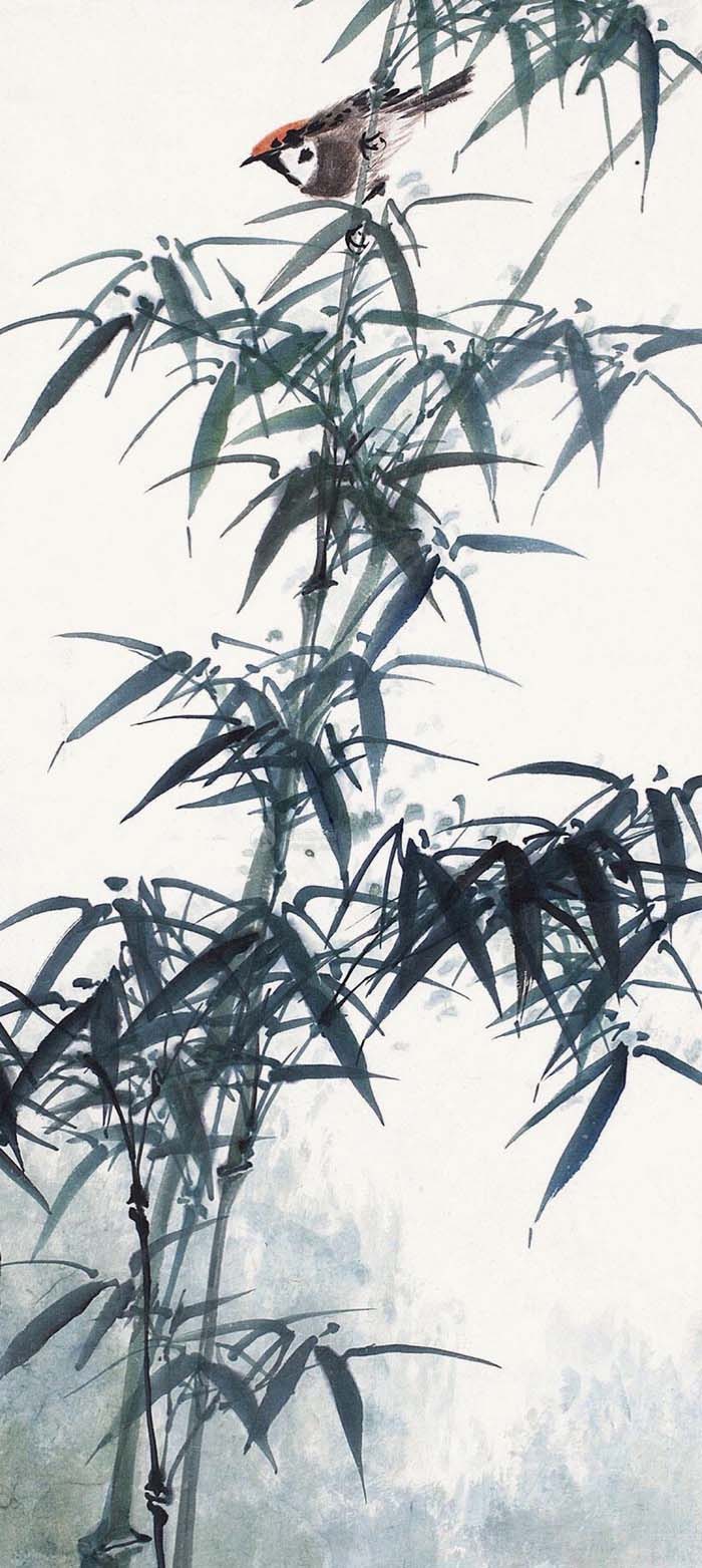 林金定画竹子作品欣赏,吴镇画竹子作品欣赏