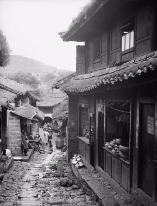 丽江古城老照片90年代,丽江永胜县城老照片