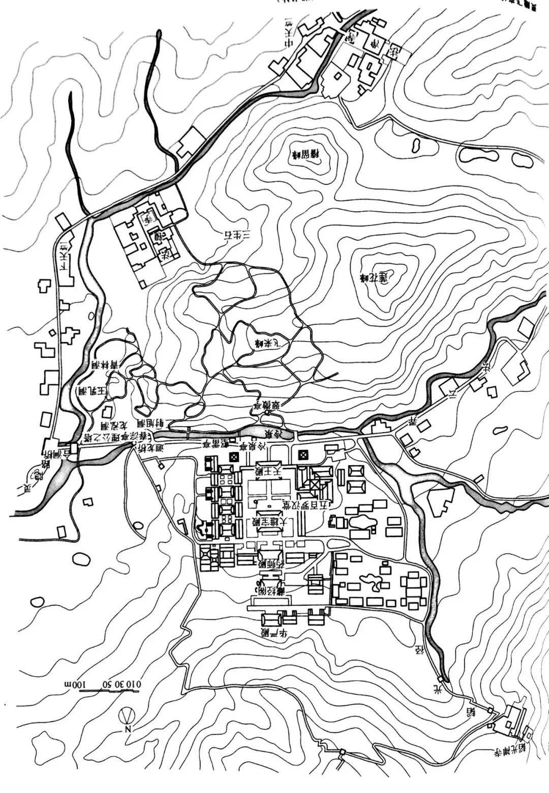 南北方园林造园,中式园林总平面