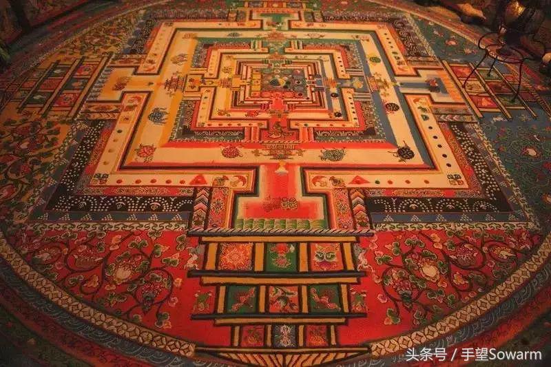 西藏坛城沙画什么时候看得到,藏传佛教画的坛城
