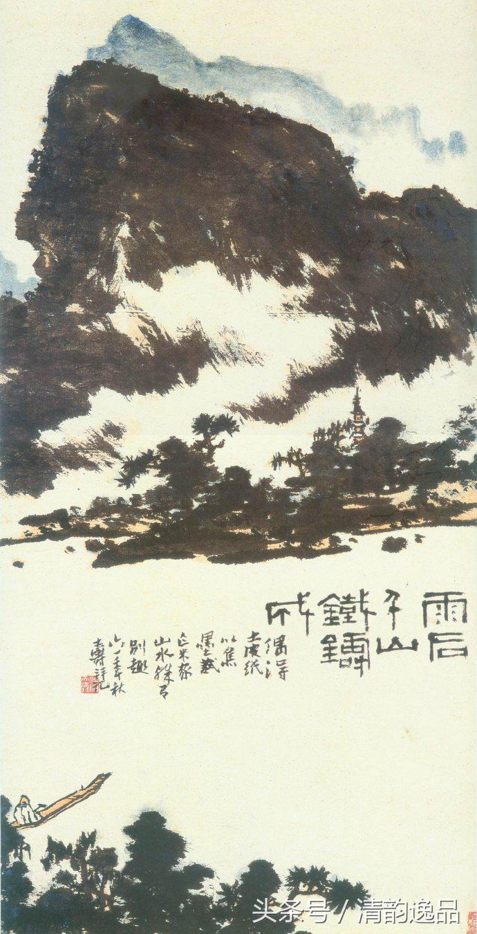 潘天寿花鸟画作品欣赏图文,潘天寿花鸟真迹一百幅大赏