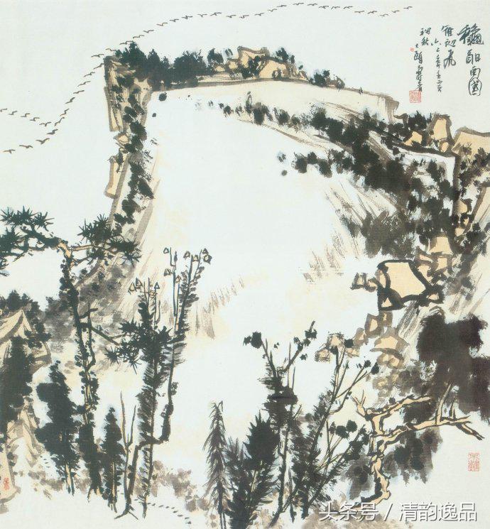 潘天寿花鸟画作品欣赏图文,潘天寿花鸟真迹一百幅大赏