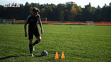 足球技巧教学分解动作,足球身体假动作
