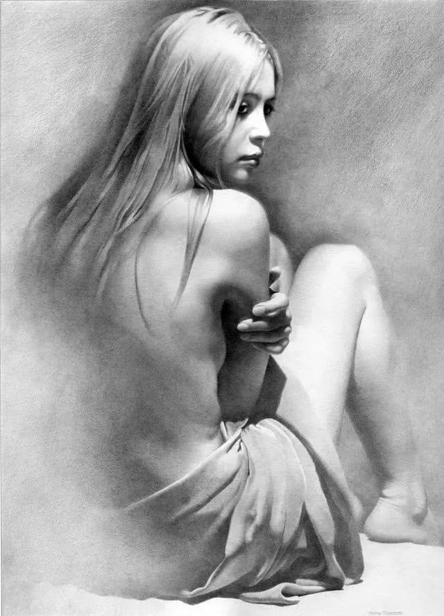 性感、曼妙、婀娜多姿，让人挪不开眼睛的女性人体素描