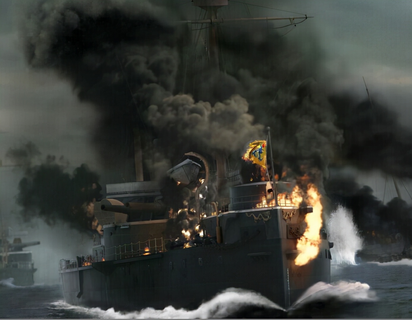 中日大东沟海战详细经过,中日甲午战争大东沟海战