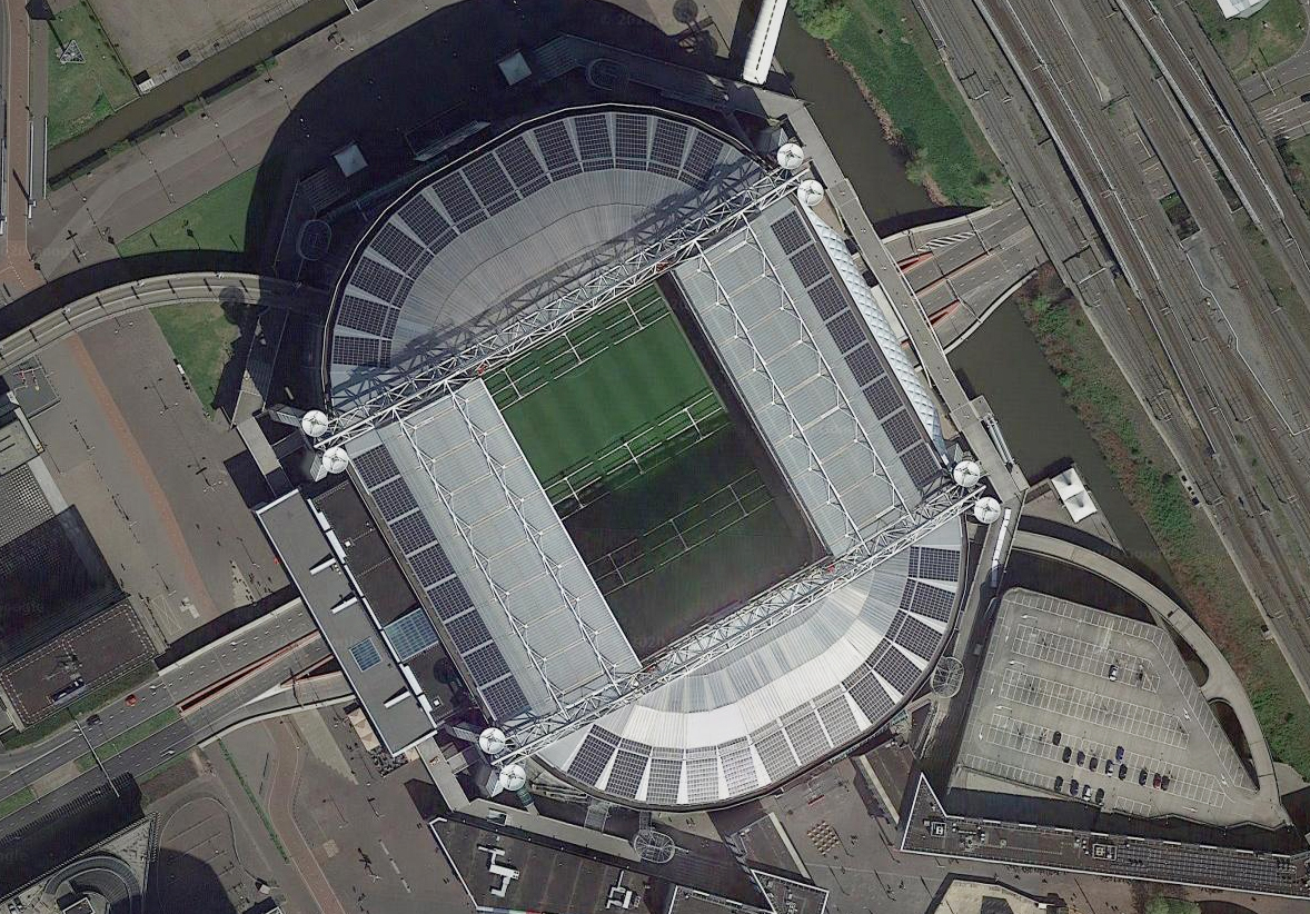 欧洲足联五星球场,卫星航拍欧洲