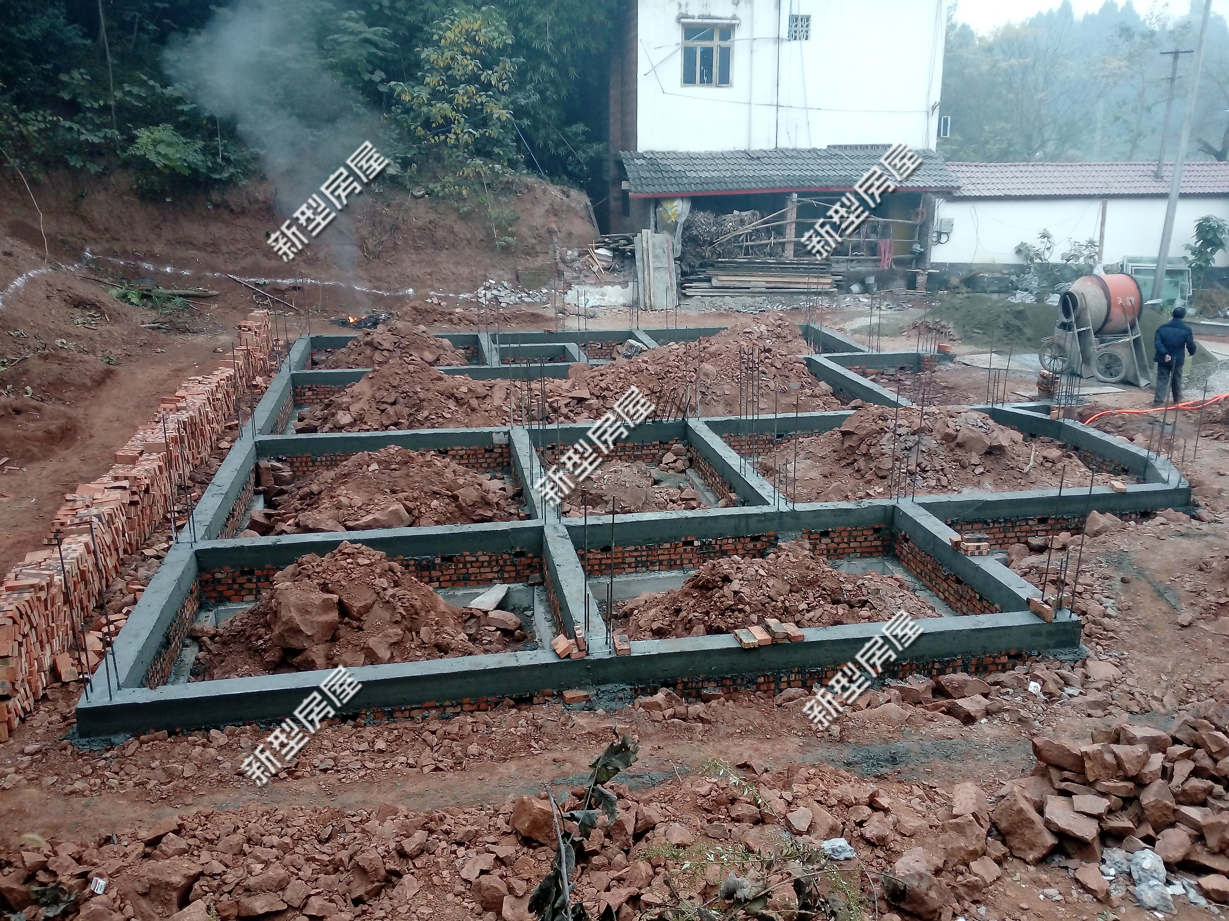 农村建房基础施工全过程,农村建房独立基础施工全流程