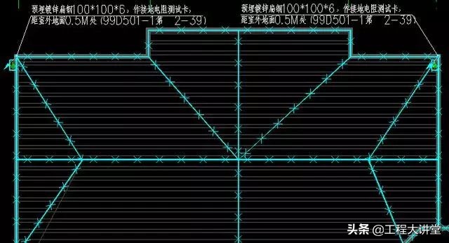屋顶防雷接地图纸详解,防雷接地图纸怎么看高度