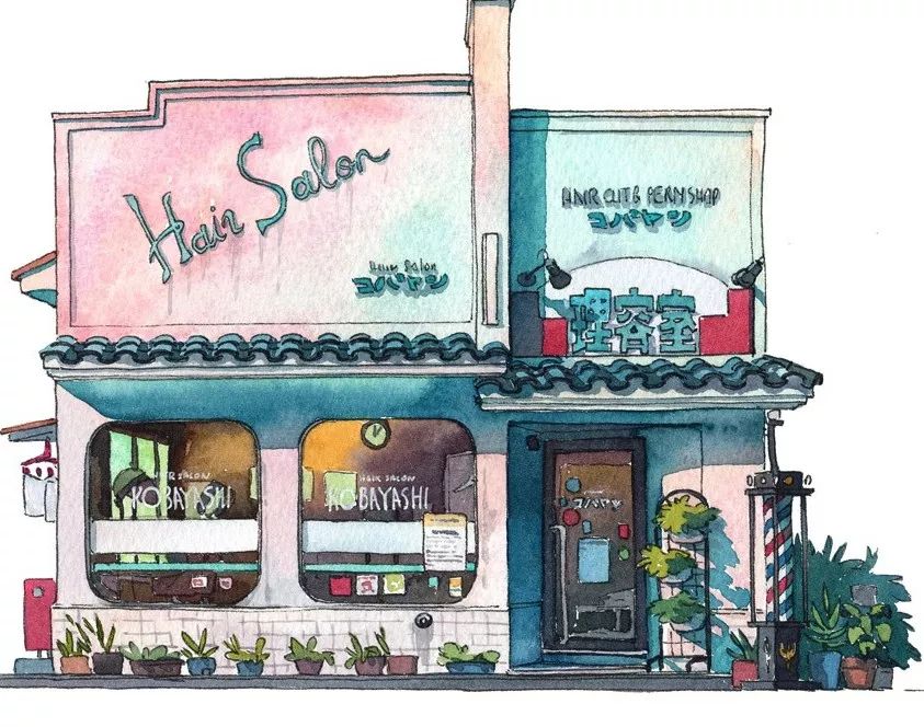 天气之子中唯美画面的水彩画 (天气之子中唯美画面水彩画)