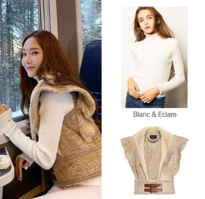 郑秀妍的精致*服私**，高领毛衫+设计感上衣贵气满满，漫步优雅瑞士