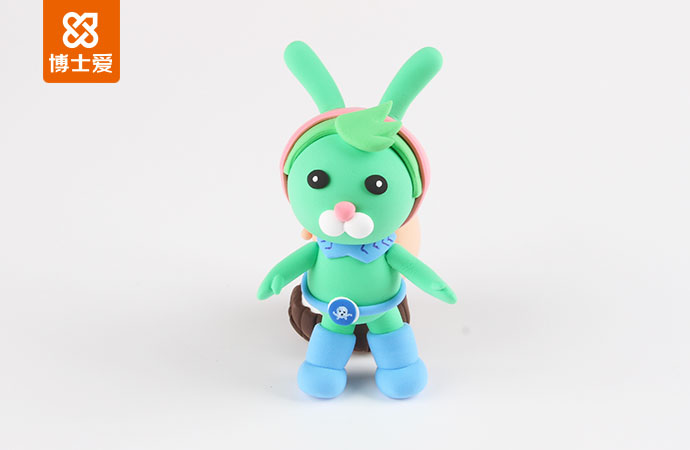 粘土手工蛋糕小兔子,粘土手工小兔子的房子