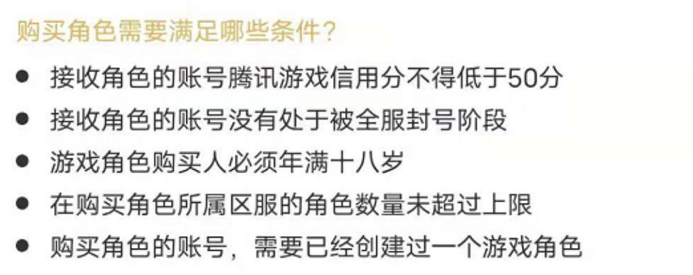 角色交易功能什么时候上线,角色交易功能的要求