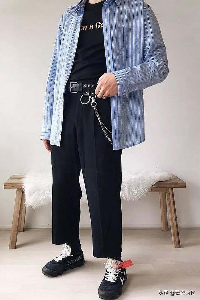 男士时尚简约双扣腰带,腰带男简约潮流时尚