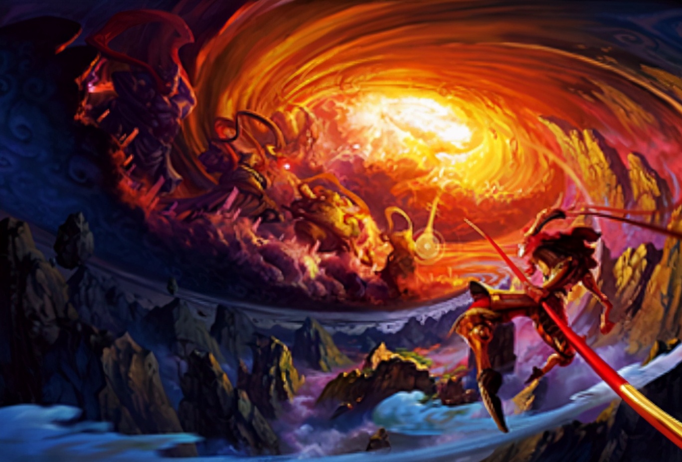 孙悟空被如来佛祖打败的视频,孙悟空学会了72变跟通臂猿猴决战