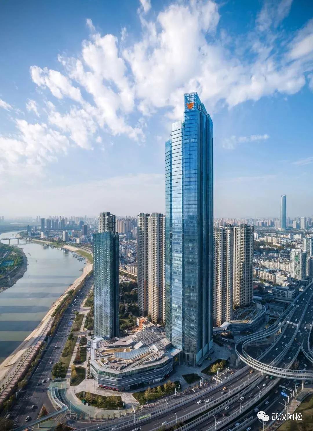 武汉十大高楼合集,武汉200米高楼全景一览
