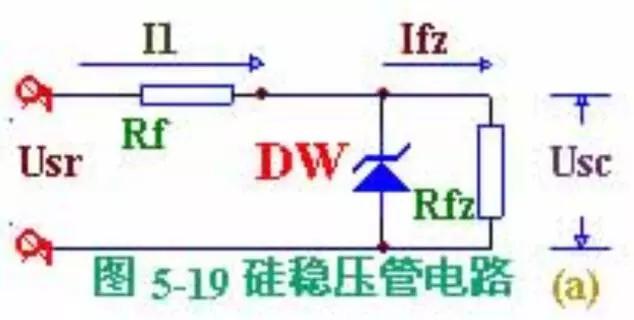稳压二极管使用电路图,稳压二极管在电路图中的符号