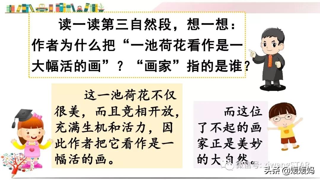 三年级下册荷花ppt课件部编版,三年级下册语文第三课荷花小练笔