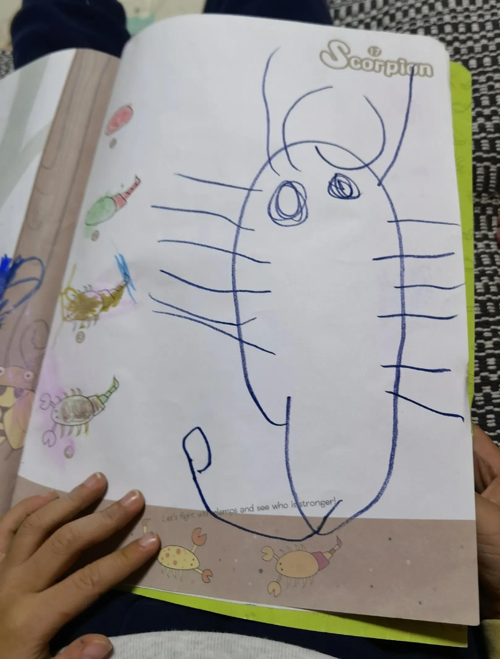 小孩的绘画作品及画具收纳,小孩的绘画作品做成书