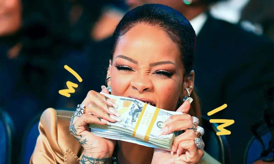 rihanna只靠副业微商赚6个亿,rihanna副业赚多少钱