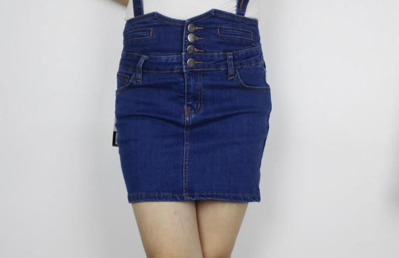 牛仔背带包裙长款,专柜正品牛仔背带裙