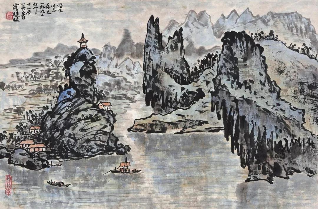 水墨画夜景欣赏,画夜景最好的中国画