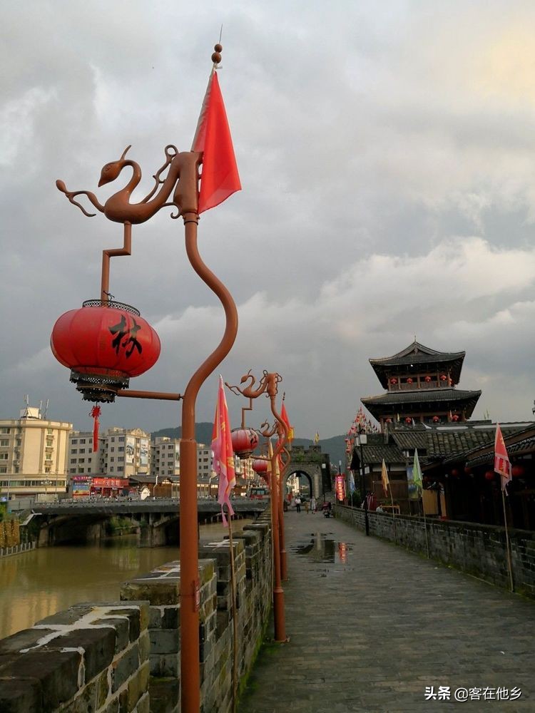 长汀县古街印象土特产,长汀古城异域风情