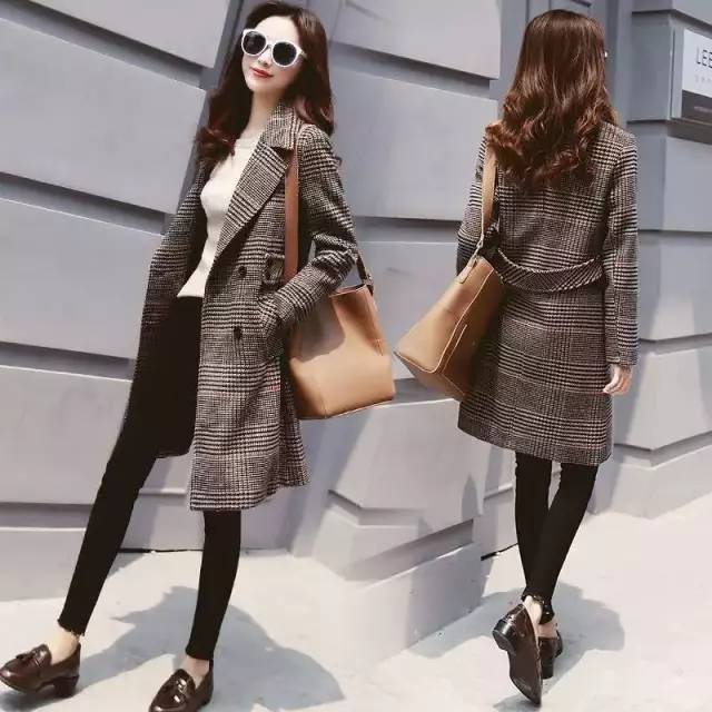 不是我吹，今年毛呢外套确实比貂绒好看，尤其适合小个子女生穿