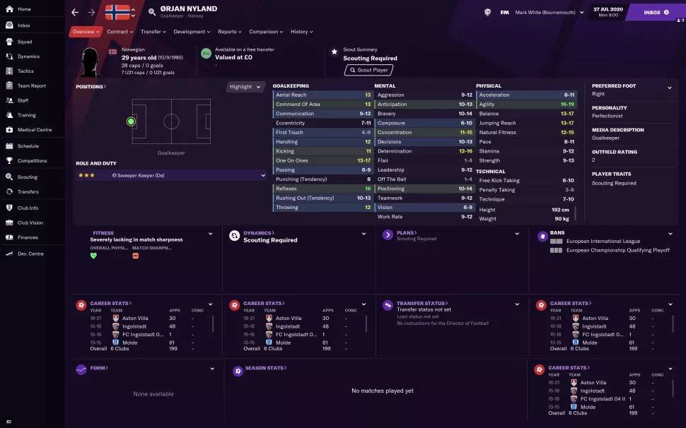 fm2021各位置最好用的球员,fm2021开档必签球员推荐