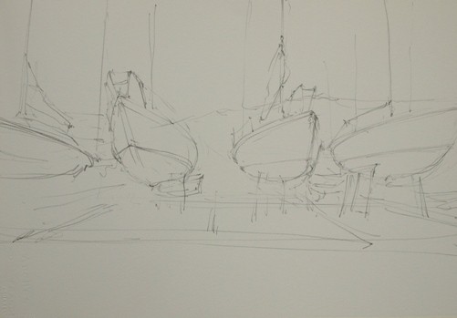 初学者结构素描步骤,酒杯素描绘画步骤