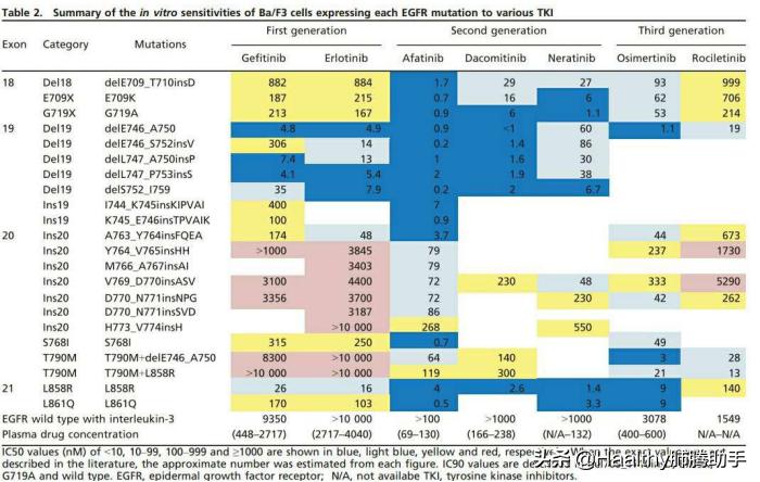 EGFR靶向药全面总结与展望-靶向治疗总结（二）