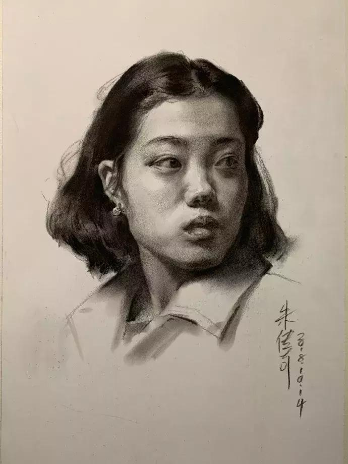 央美状元朱传奇素描,央美朱传奇