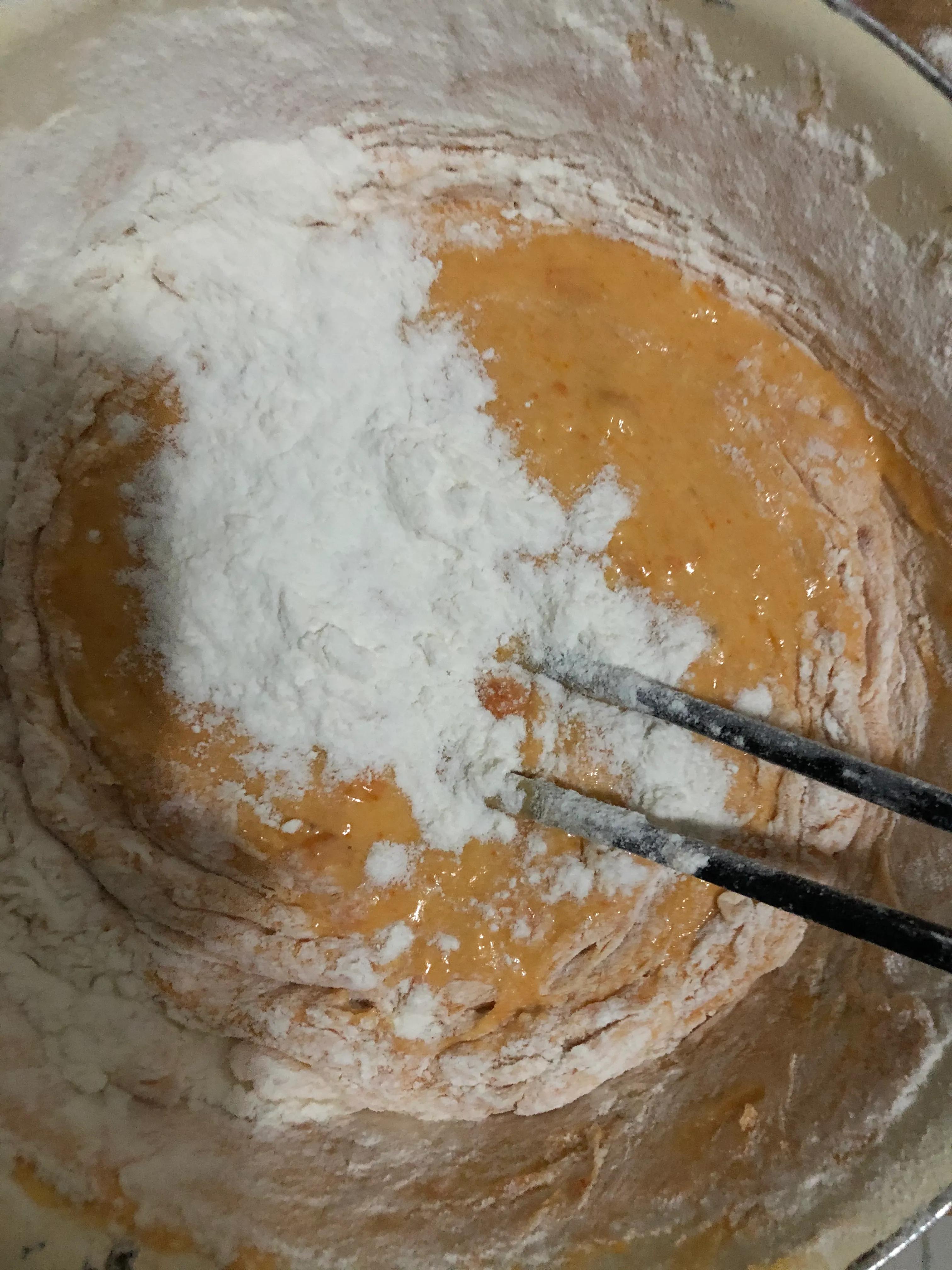 油煎了手起泡怎么办,油煎柿子糕