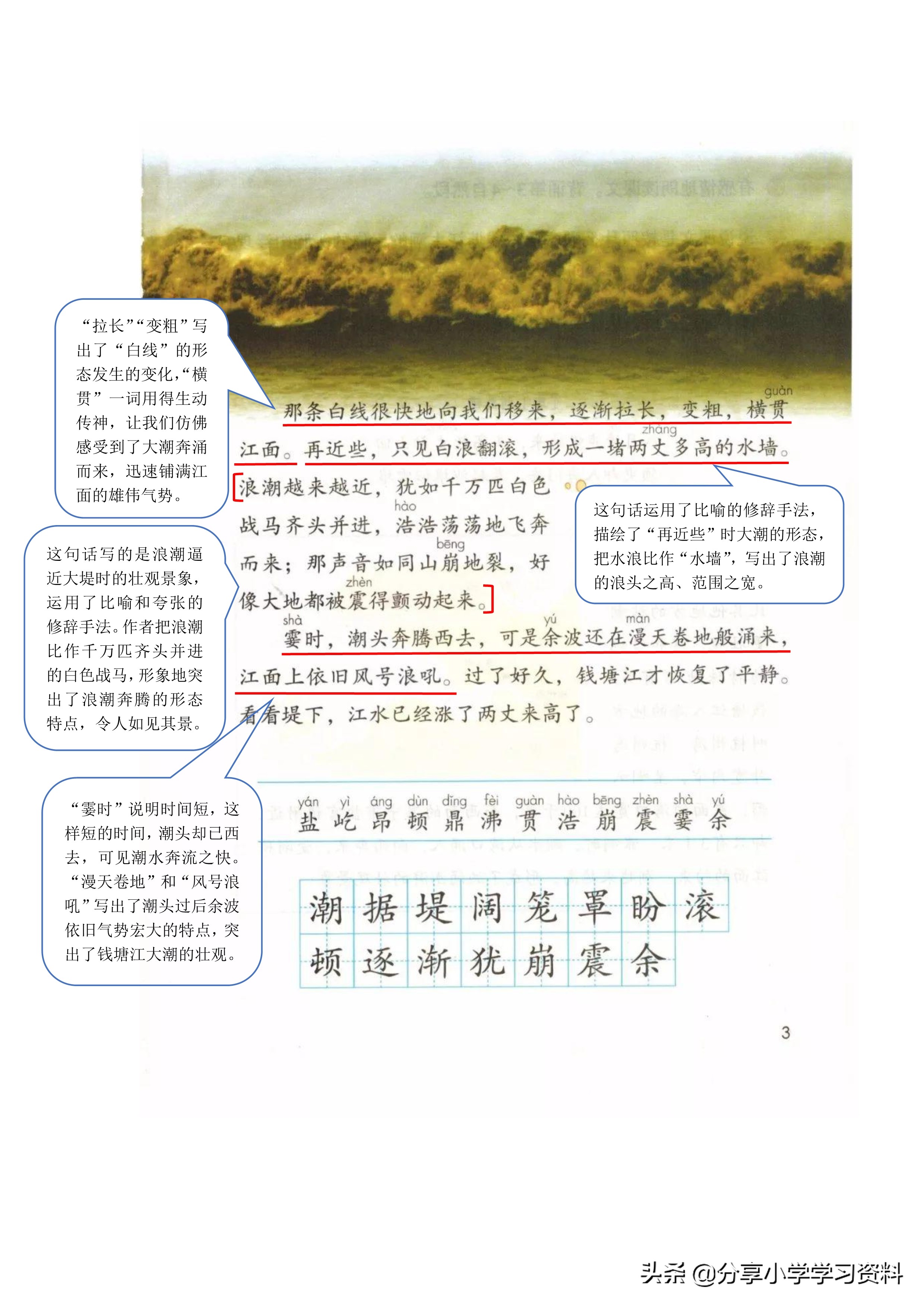 小学语文五年级下册草船借箭笔记,乐乐课堂学霸笔记小学语文四年级