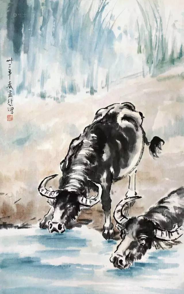 徐悲鸿作品欣赏大全,徐悲鸿的作品阅读题