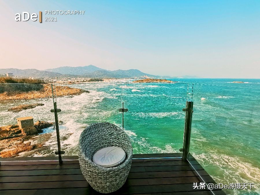 假装在国外打卡,双月湾巴厘岛式悬崖礁石酒吧