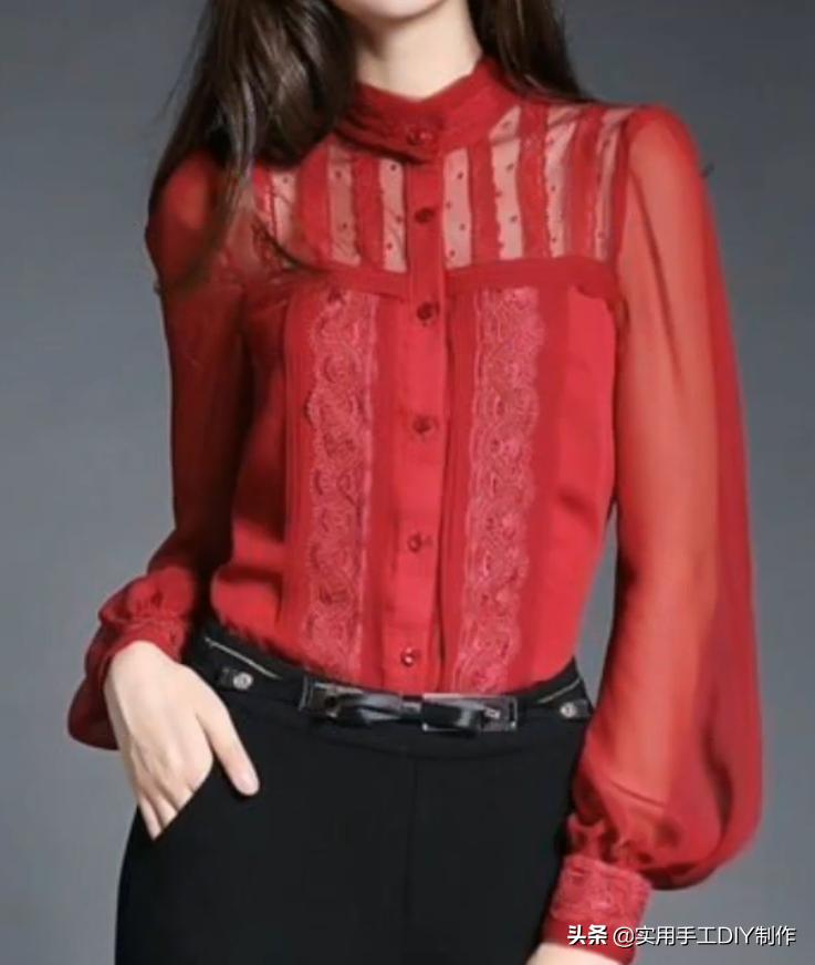 布艺裙子作品,手工蕾丝花边上衣