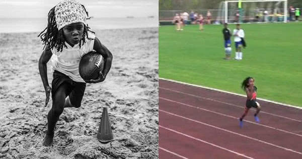 7岁小孩百米世界纪录,七岁小孩百米跑出13.48秒