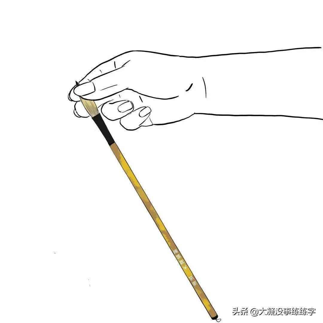 新笔正确开笔教程,毛笔书法新手入门字体